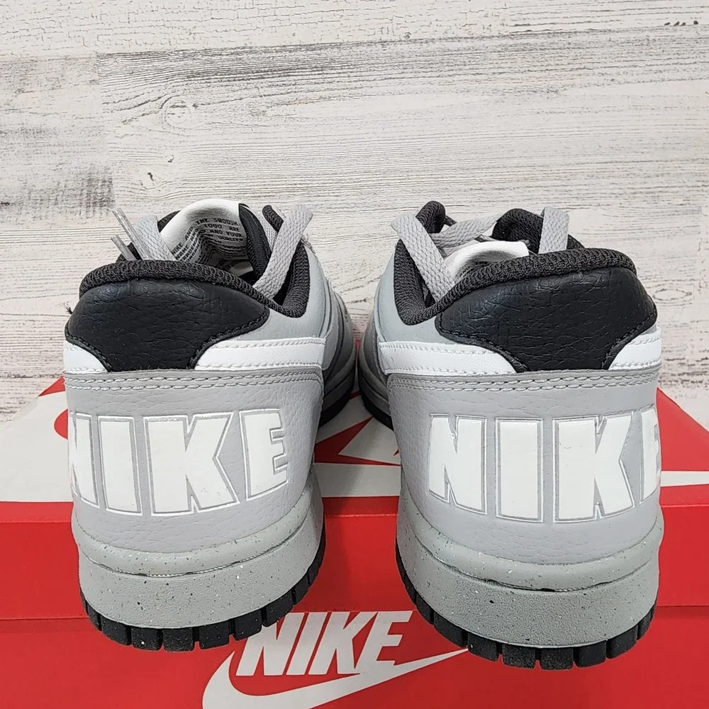Nike Big Nike Low Mens Size 8‎ Light Smoke Grey Summit White Sneakers 355152-017
